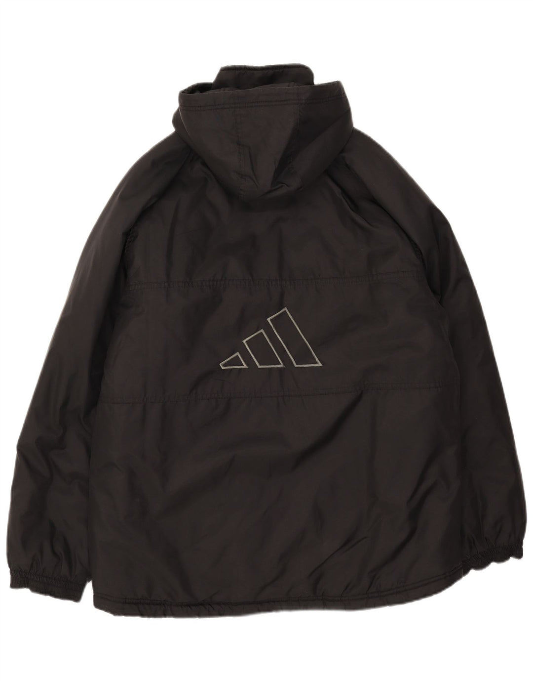 Adidas Herre grafisk polstret hættejakke UK 38/40 Medium Black Polyester