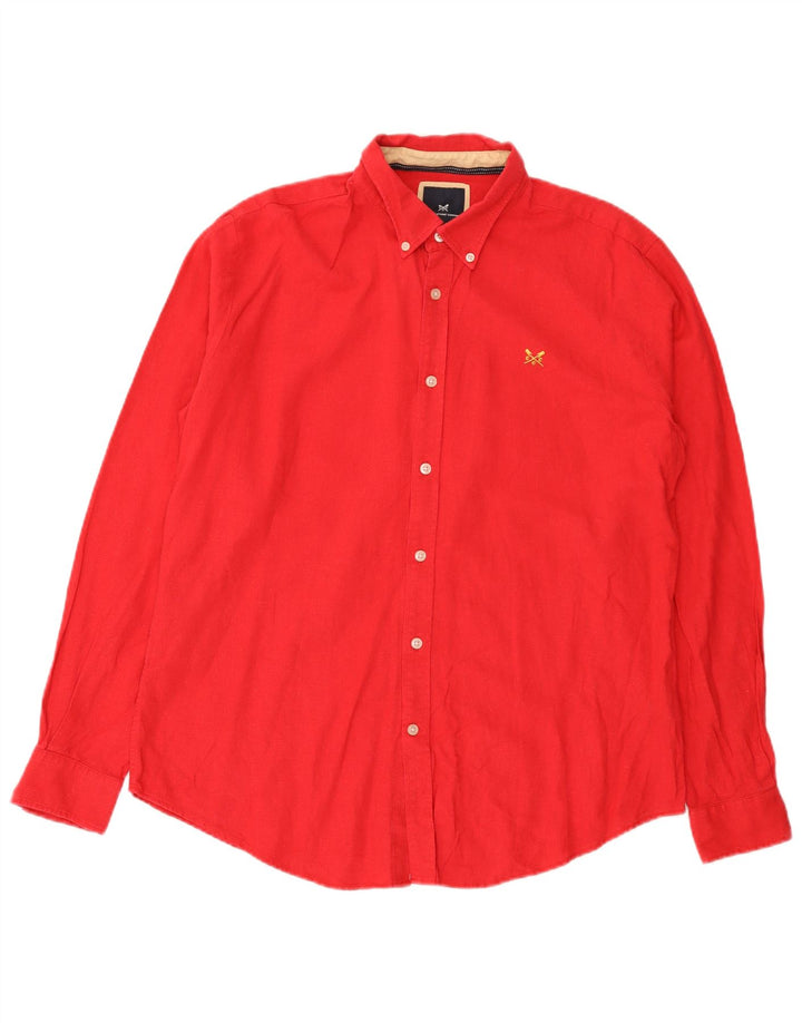 Crew Clothing Herreskjorte Stor rød linned