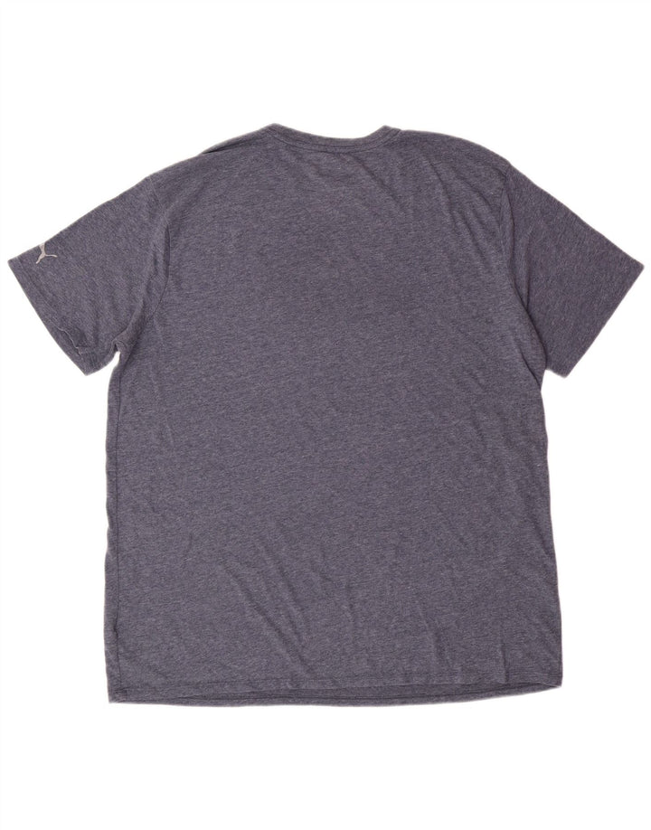 PUMA Grafisk T-shirt top til mænd XL Blå