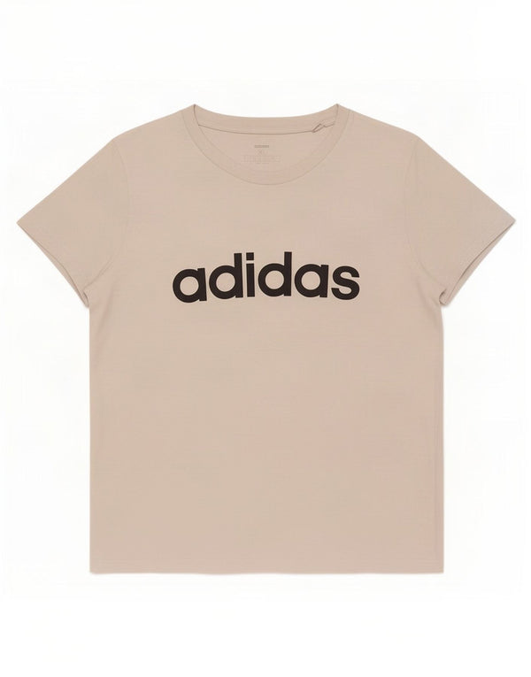 Adidas Grafisk T-Shirt Top UK 20/22 XL Hvid Bomuld