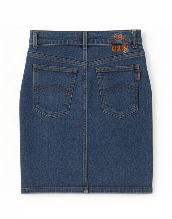 Casucci Dame Denim Nederdel IT 48 XL W28 Blå
