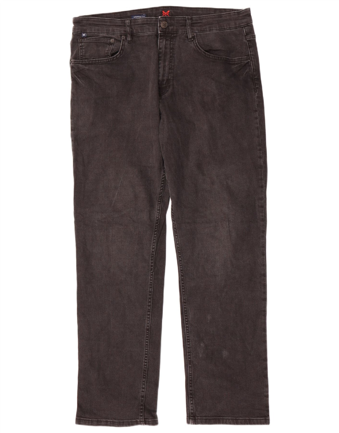 Besætningstøj Straight jeans til mænd W38 L32 Grå bomuld