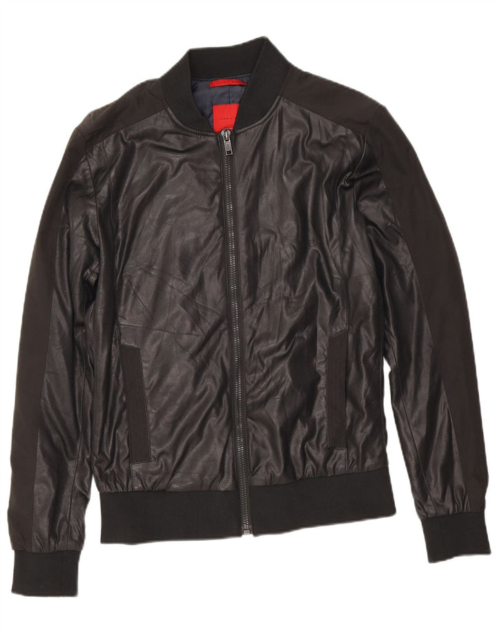 Zara Bomberjakke til mænd UK 38 Medium Sort Polyester