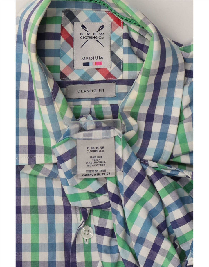 Crew Clothing Herre Classic Fit Shirt Medium Multicolored Gingham Cotton