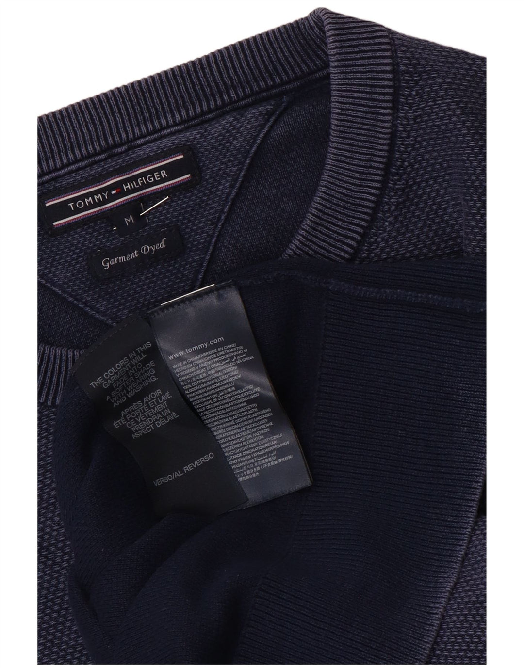 Tommy Hilfiger Herre Crew Neck Jumper Sweater Medium Navy Blue