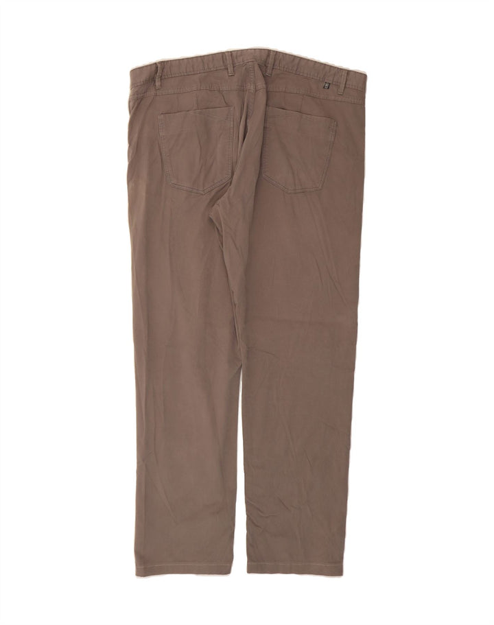 MASSIMO DUTTI Mens Straight Casual Trousers W38 L29 Grey Cotton Vintage Massimo Dutti and Second-Hand Massimo Dutti from Messina Hembry 