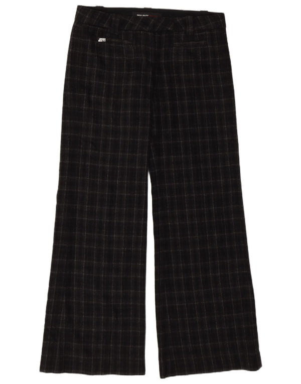 Miss Sixty Womens Wide Leg Casual Bukser W28 L32 Sort ternet uld