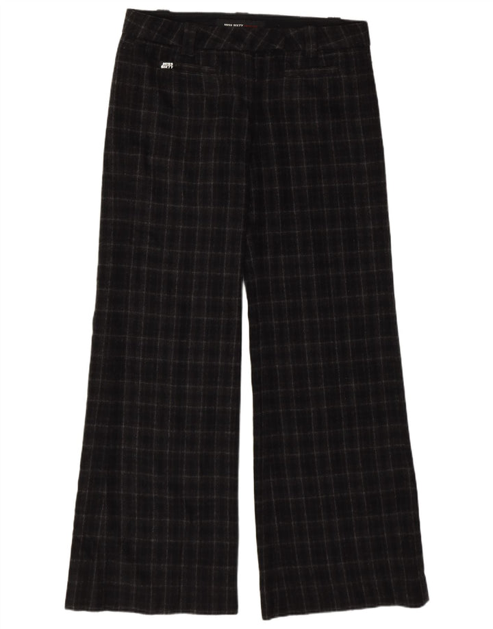 Miss Sixty Womens Wide Leg Casual Bukser W28 L32 Sort ternet uld