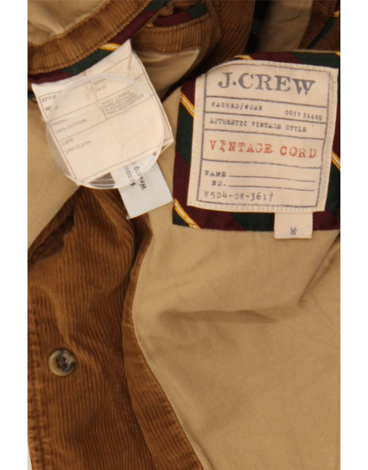 J. Crew Herre 2-knaps Corduroy Blazer-jakke UK 38 Medium Brun Bomuld