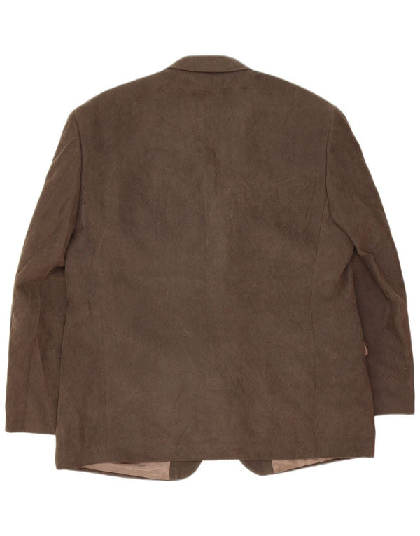 Marks & Spencer Herre 3-knaps blazerjakke UK 42 Large Brown Classic