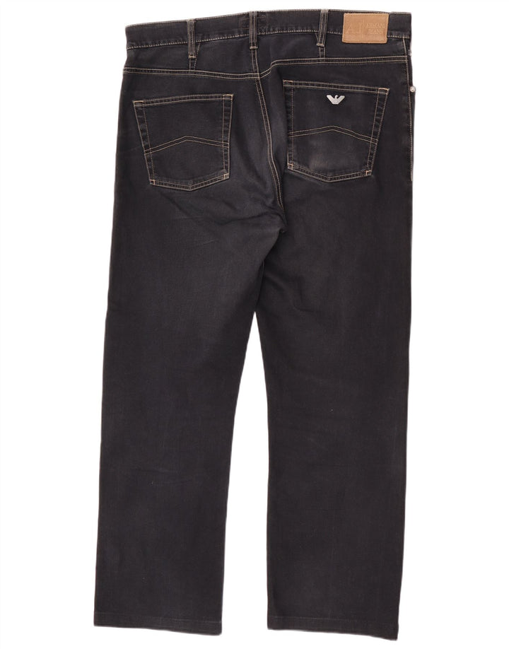 Armani Straight Jeans til mænd W38 L29 Marineblå Bomuld