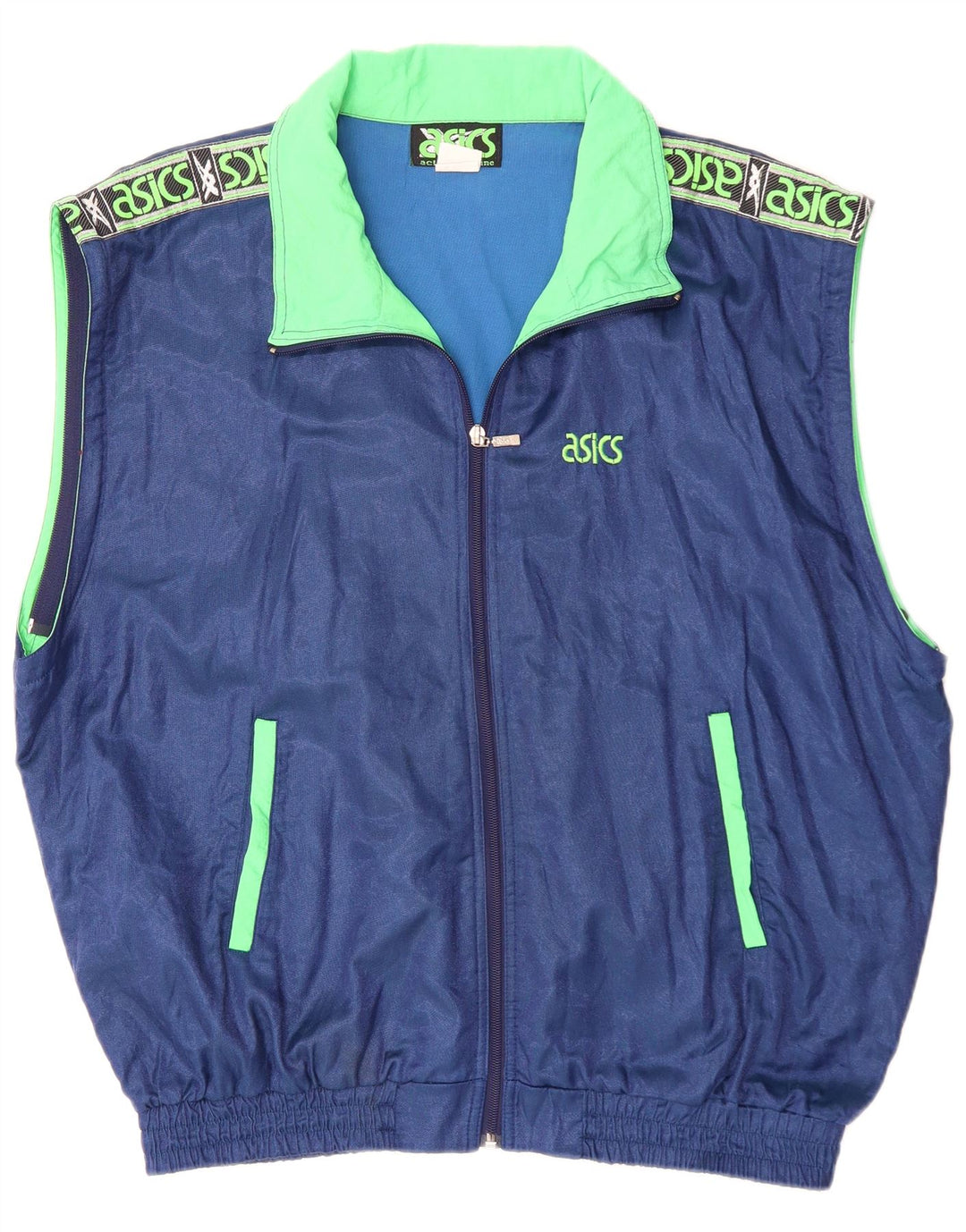 ASICS Herre grafisk træningsdragt Topjakke IT 54 XL Blå Colourblock