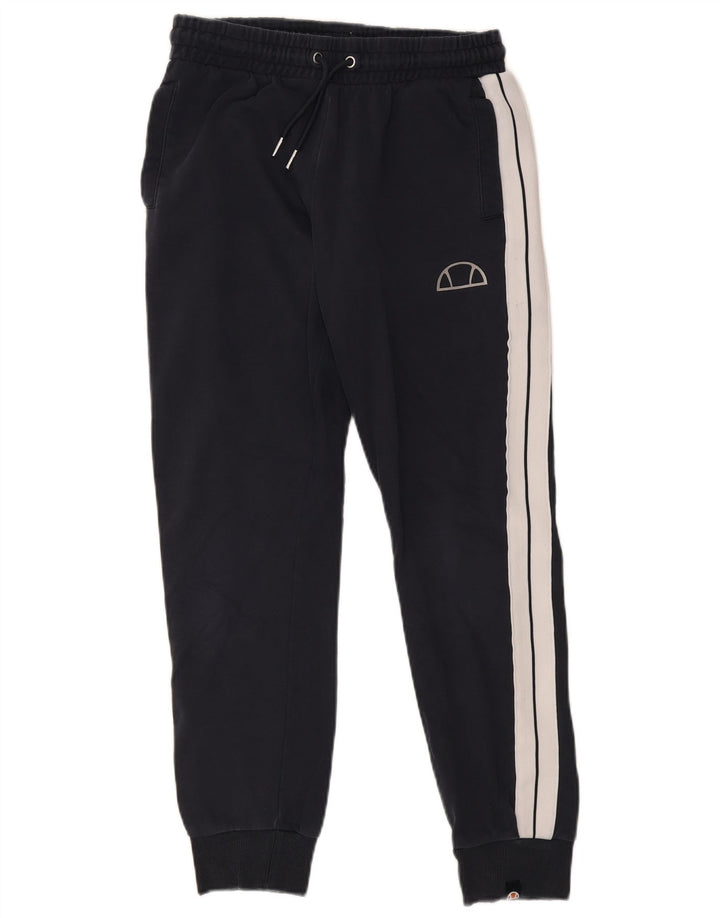 Ellesse Herre træningsdragt Bukser Joggers Medium Navy Blue Colourblock Bomuld