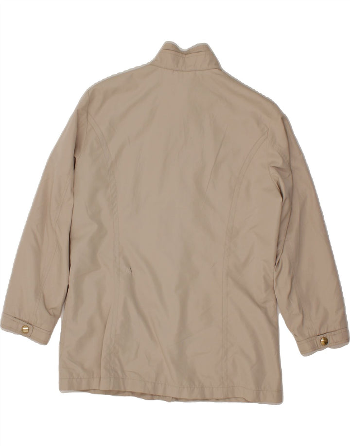 PAUL & SHARK Womens Overcoat UK 12 Medium Off White Polyester Vintage Paul & Shark and Second-Hand Paul & Shark from Messina Hembry 