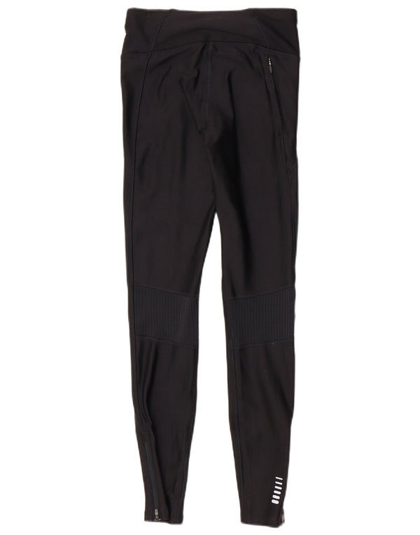 Under Armour Dame Compression Leggings UK 10 Small Black Polyester Sports