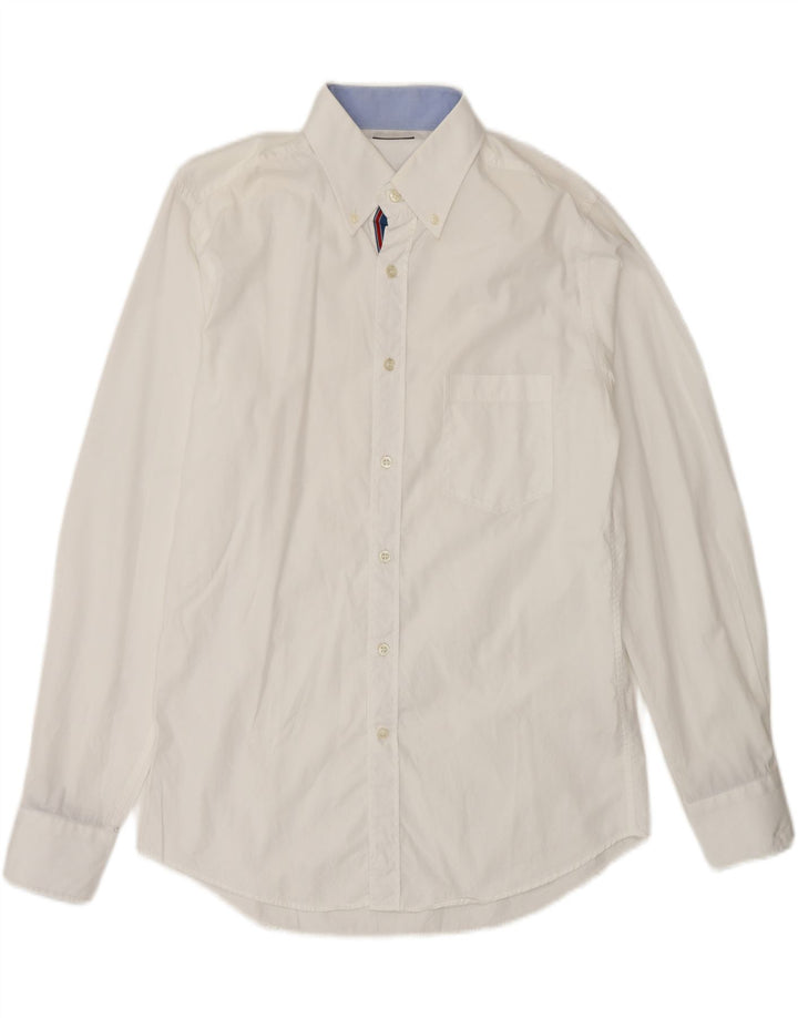Paul & Shark Mens Shirt Medium White Cotton