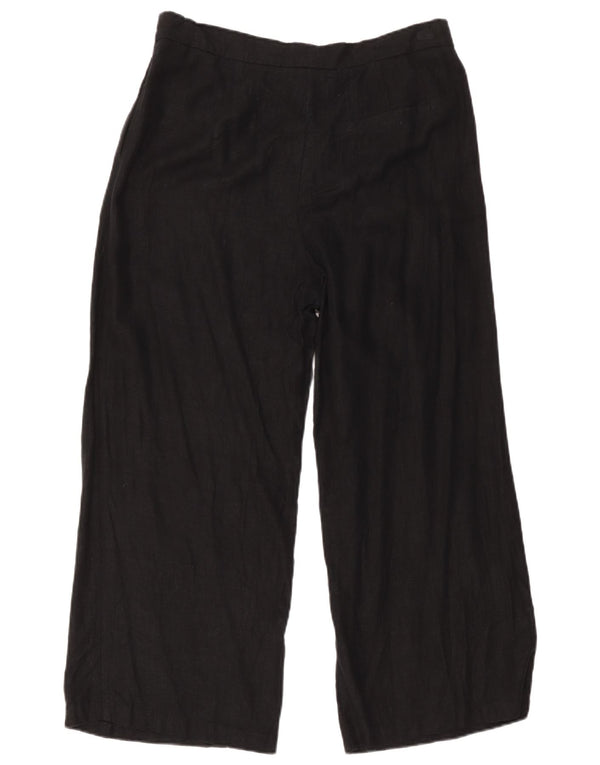 Marks & Spencer Chinobukser med brede ben til kvinder UK 14 Large W32 L27 Sort