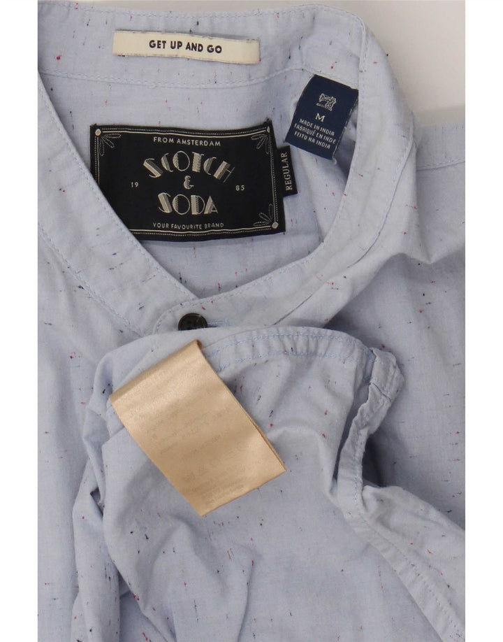 Scotch & Soda Herreskjorte Medium Blue Flecked Bomuld