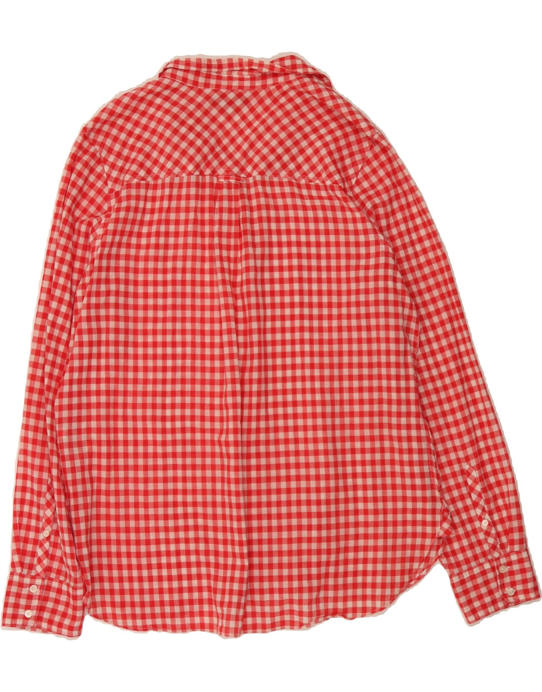 J. CREW Womens Shirt US 14 XL Red Gingham Cotton Vintage J. Crew and Second-Hand J. Crew from Messina Hembry 