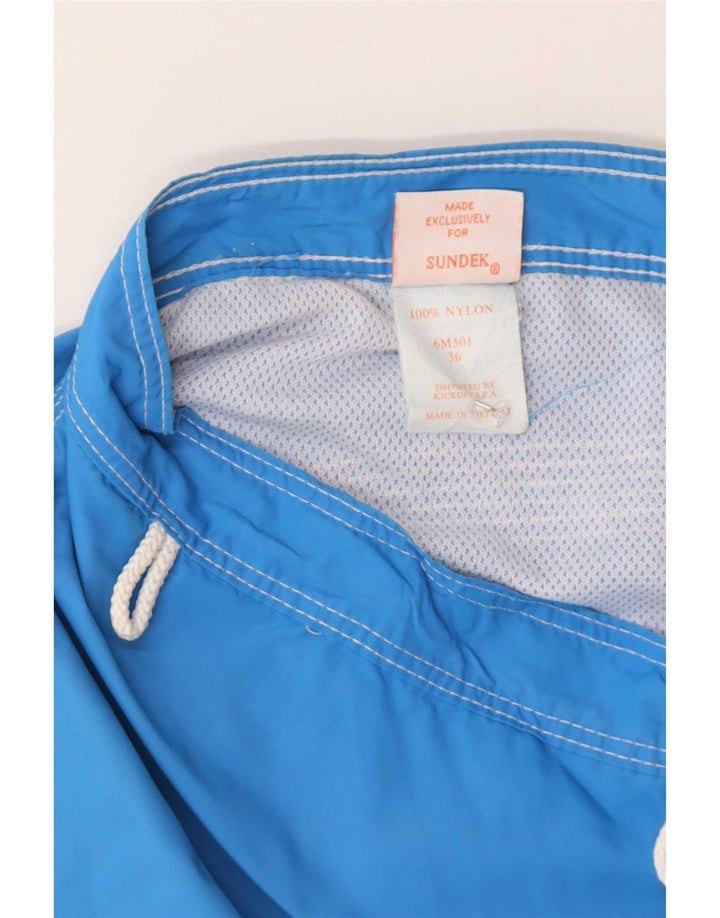 Sundek Herre almindelige badeshorts Large Blue Colourblock Nylon