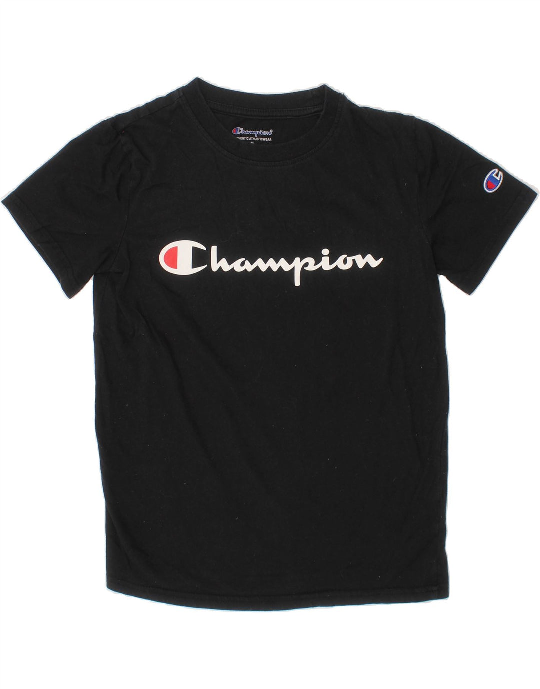 CHAMPION Boys Graphic T-Shirt Top 9-10 Years Medium  Black Cotton Vintage Champion and Second-Hand Champion from Messina Hembry 