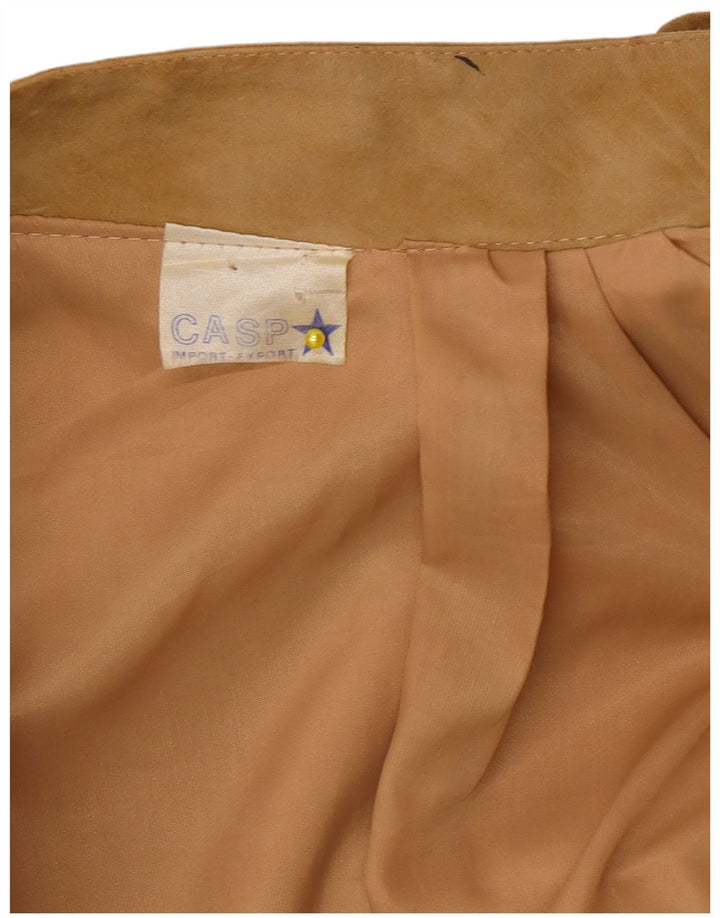 Vintage herre ruskind bomberjakke UK 40 Large Beige