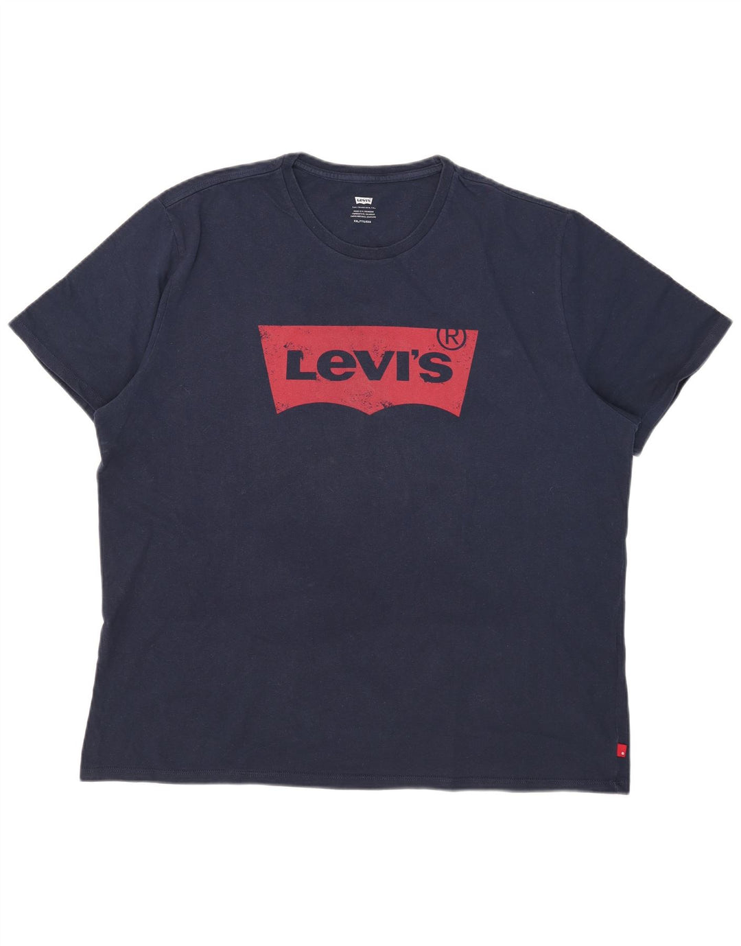 Levi's Grafisk T-shirt top til mænd 2XL marineblå bomuld