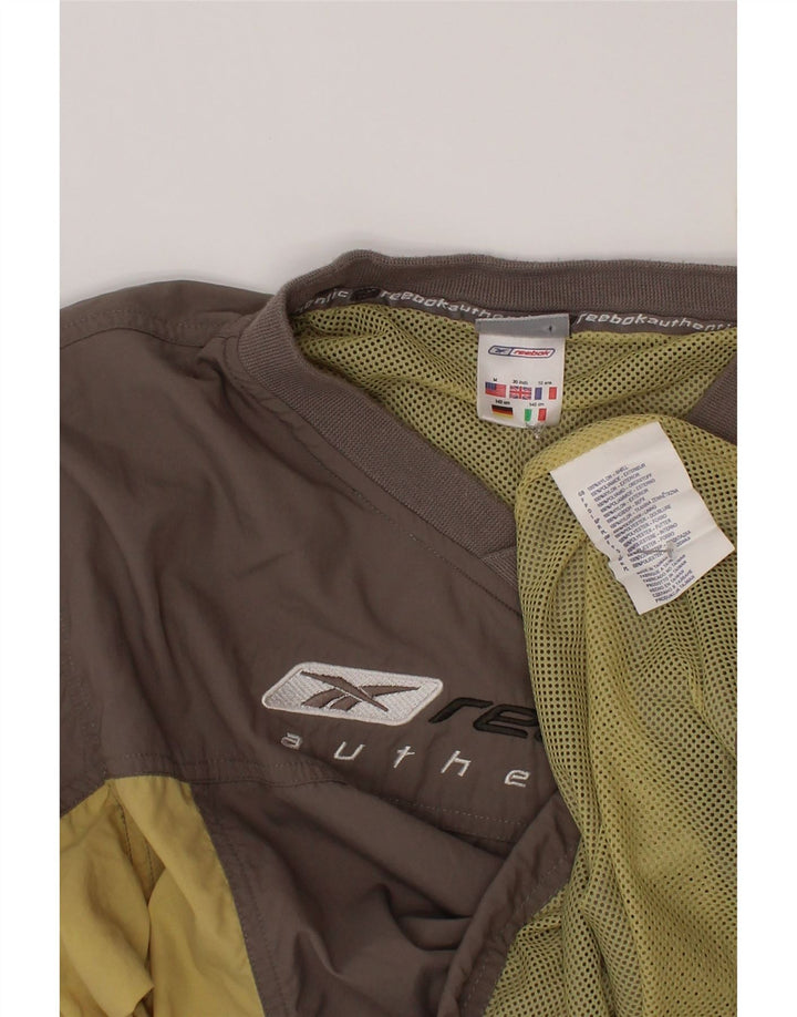 Reebok Boys Grafisk Pullover Træningsdragt Top 9-10 år Grå Colourblock
