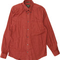 EDDIE BAUER Mens Wrinkle Resistant Shirt Medium Red Check Cotton Vintage Eddie Bauer and Second-Hand Eddie Bauer from Messina Hembry 