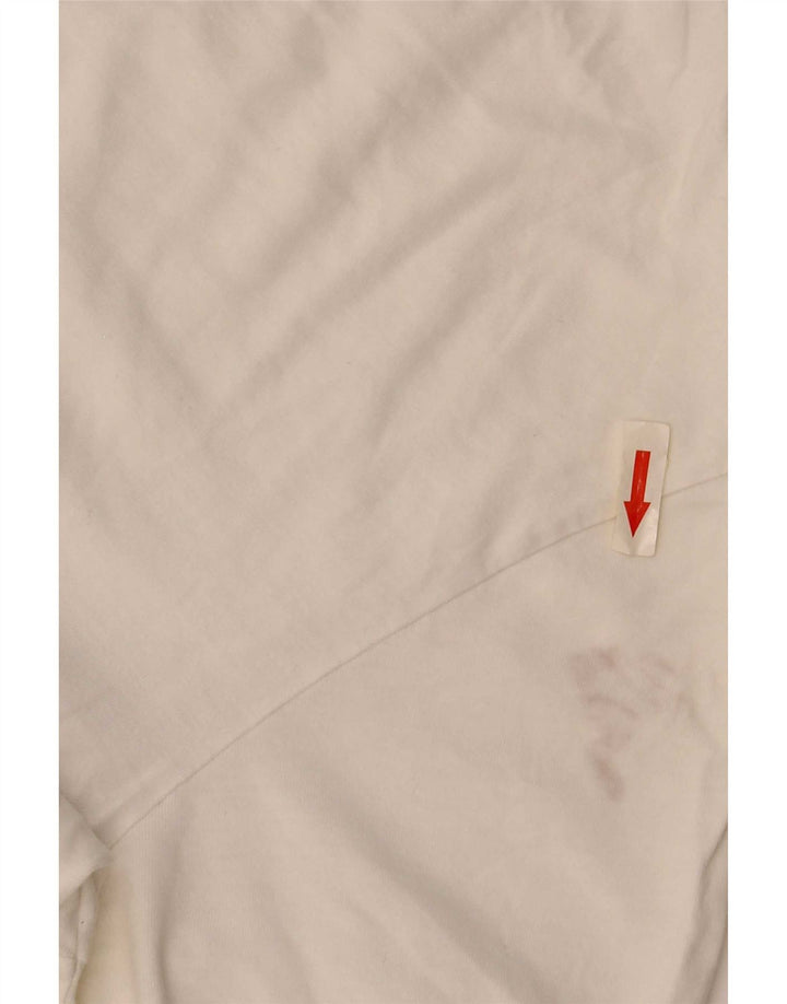 Hugo Boss Herre T-Shirt Top Lille Hvid Bomuld