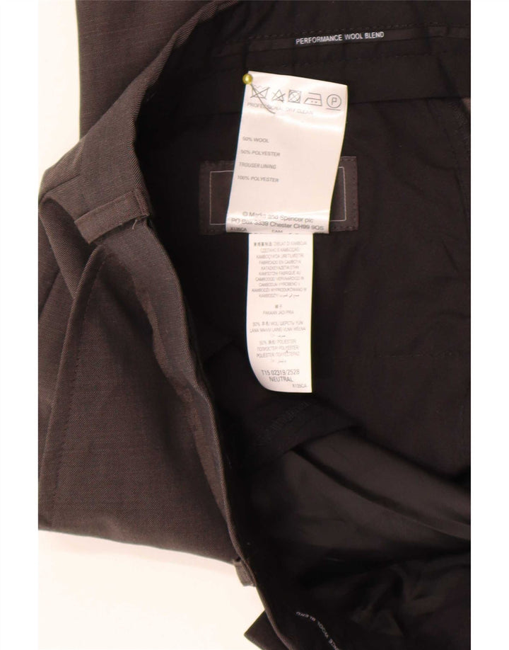 Marks & Spencer Herre Regular Fit Suit Bukser W36 L29 Brun Uld