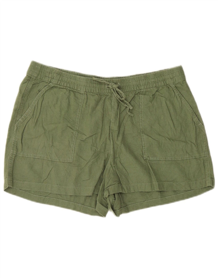 J. Crew chinoshorts til kvinder Medium W30 Grøn hør