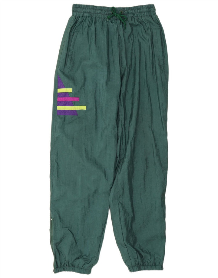 Vintage træningsdragt bukser til mænd Joggers store grønne geometriske polyamid