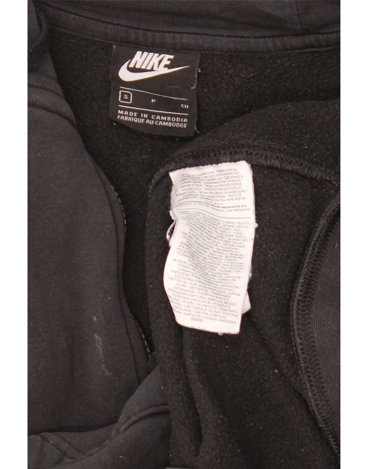 Nike Hættetrøje med lynlås til mænd, lille sort bomuld