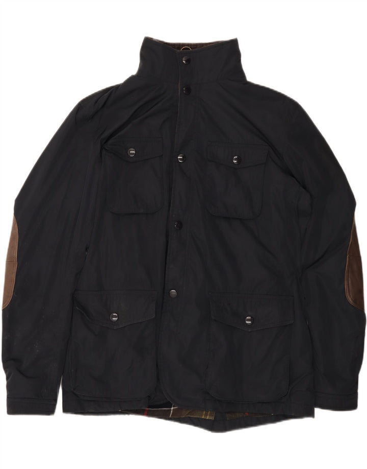 BARBOUR Herre Utility Jacket UK 40 Large Black Polyester