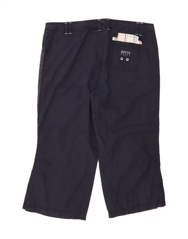 NAUTICA Womens Straight Capri Trousers US 8 Medium W32 L20 Navy Blue Vintage Nautica and Second-Hand Nautica from Messina Hembry 