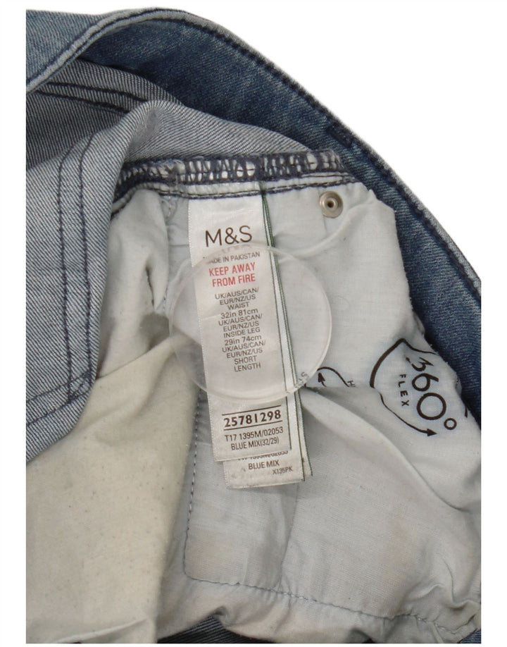 Marks & Spencer Straight Jeans til mænd W32 L29 blå bomuld