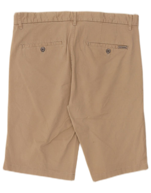 Calvin Klein Herre Chino Shorts W32 Medium Beige Bomuld