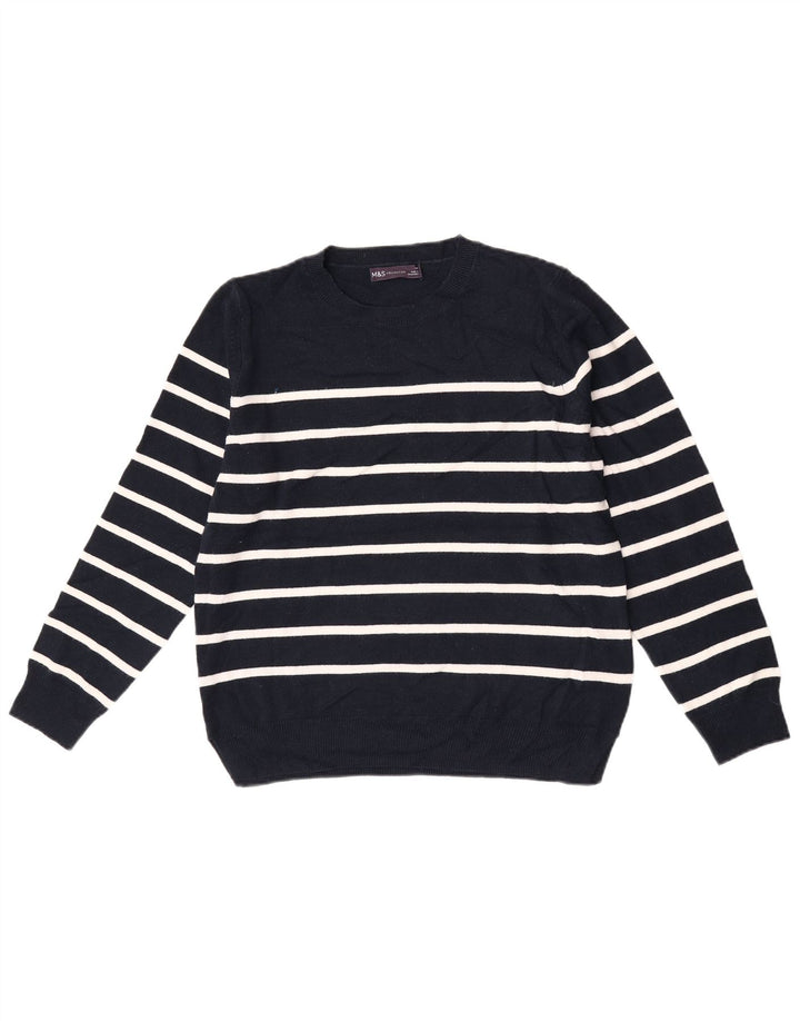 Marks & Spencer Dame sweater med rund hals DK 14 Medium Navy Blue