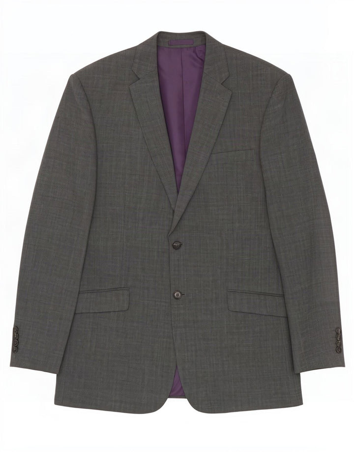 Marks & Spencer Herre 2-knap Regular Fit Blazer Jacket UK 42 Large Grå