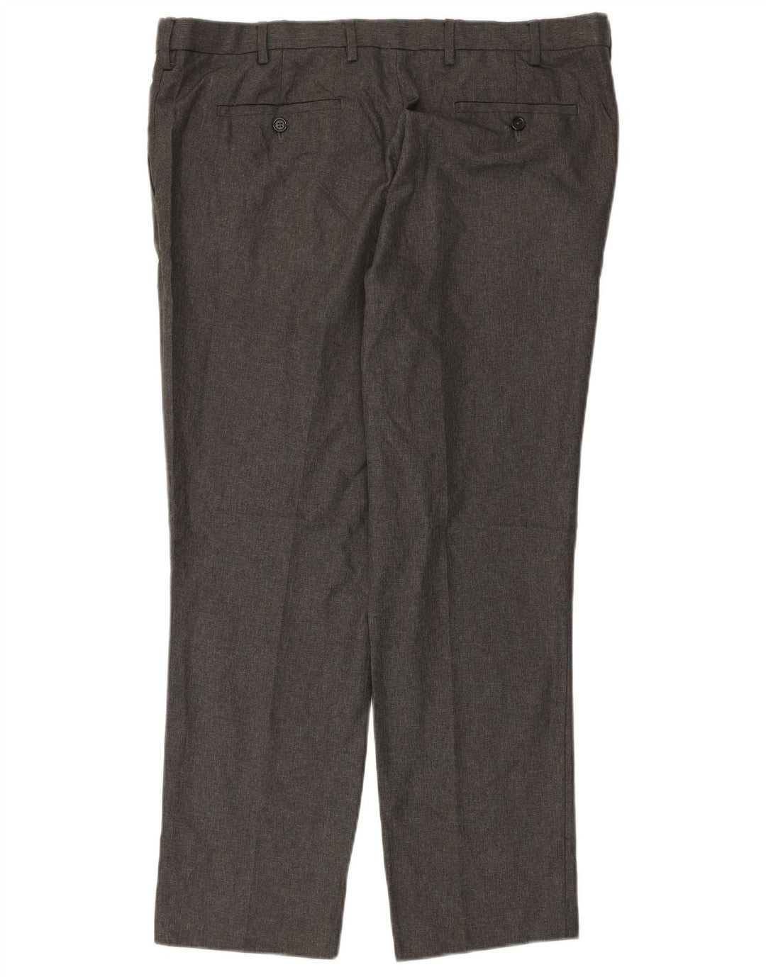 MARKS & SPENCER Slim Fit Chinobukser til mænd W40 L29 Grå polyester
