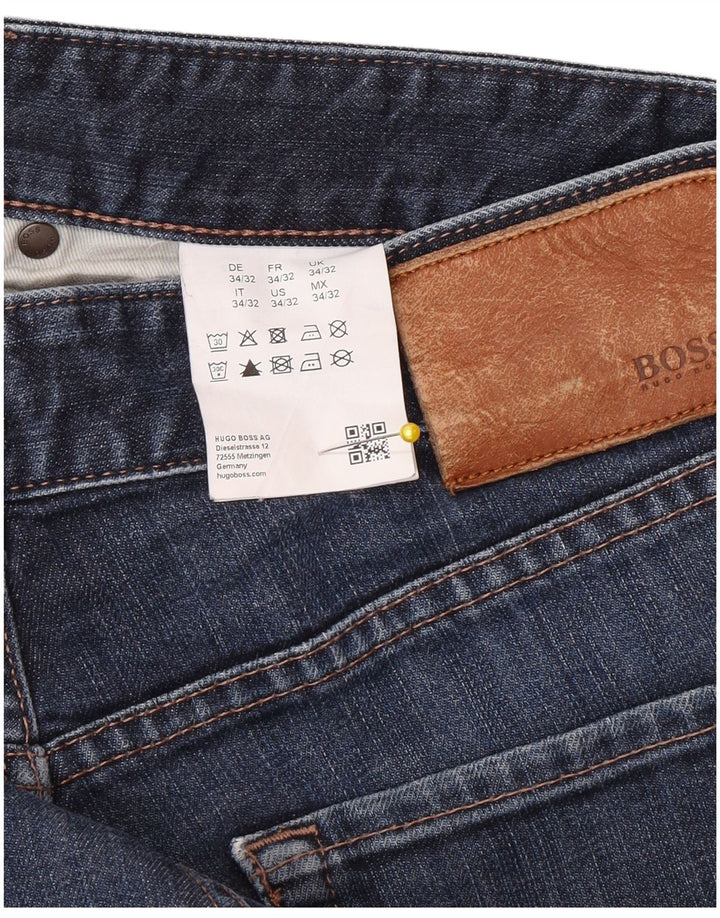 Hugo Boss Herre Slim Jeans W34 L32 Blå Bomuld