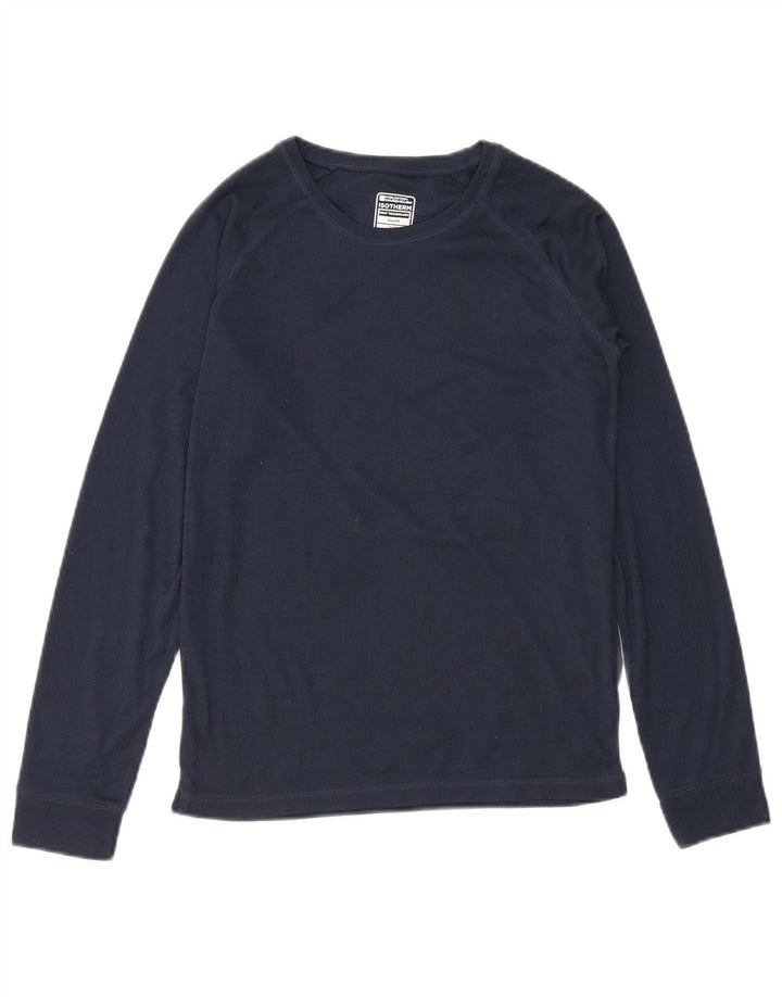 Mountain Warehouse Boys Top Langærmet 12-13 År Marineblå Polyester