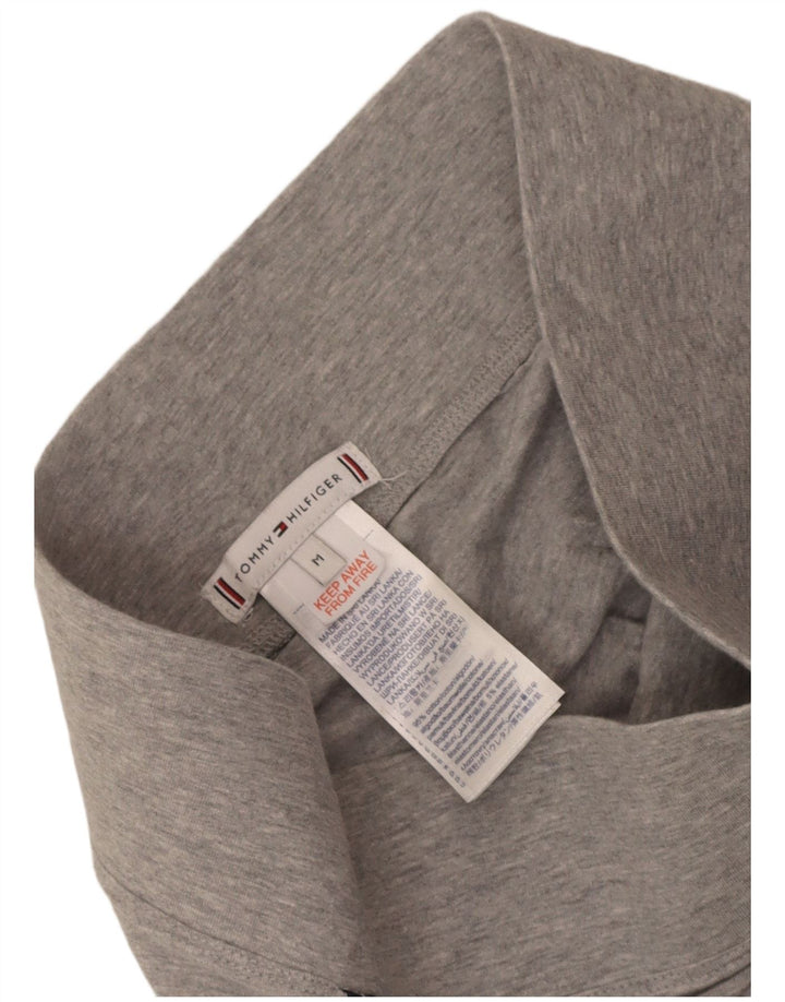 Tommy Hilfiger Grafiske Leggings til kvinder UK 12 Medium Grey Colourblock Bomuld