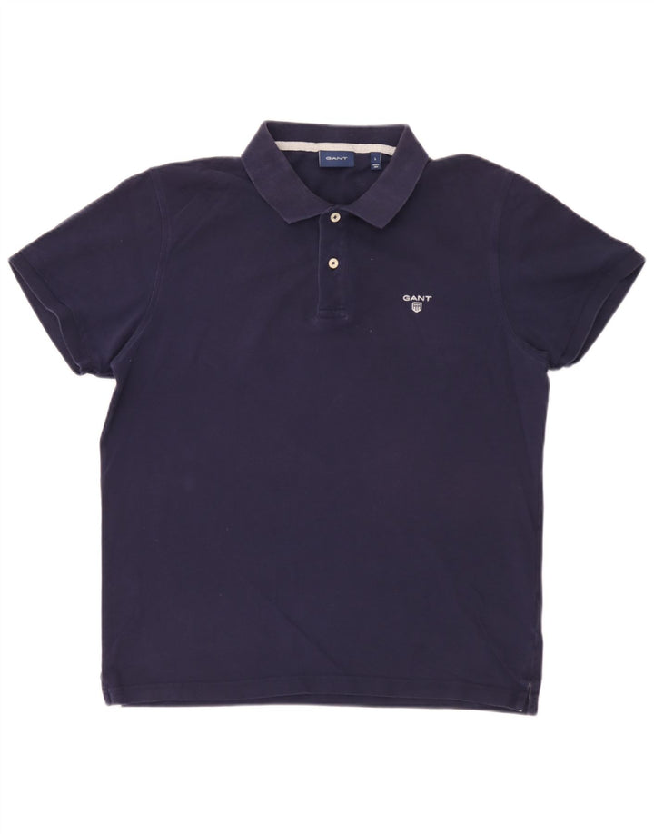 Gant Polo Shirt til mænd Stor marineblå bomuld