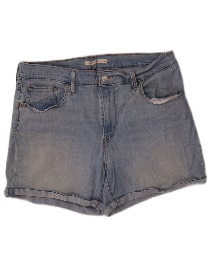 LEVI'S denimshorts til kvinder W32 Stor blå bomuld