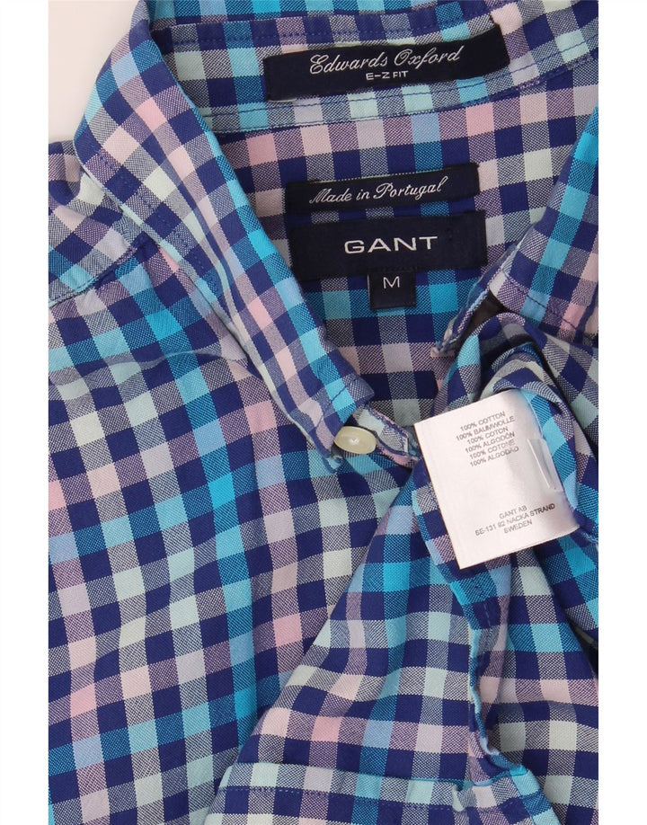 Gant Herre E-Z Fit skjorte Medium Blue Gingham Cotton
