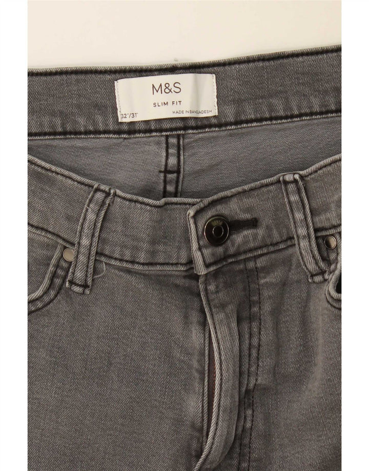 Marks & Spencer Slim Jeans til mænd W32 L31 Grå