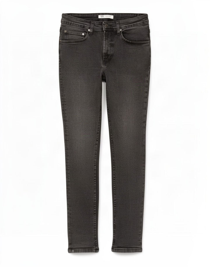 Zara Herre Slim Jeans EU 38 Small W30 L30 Grå