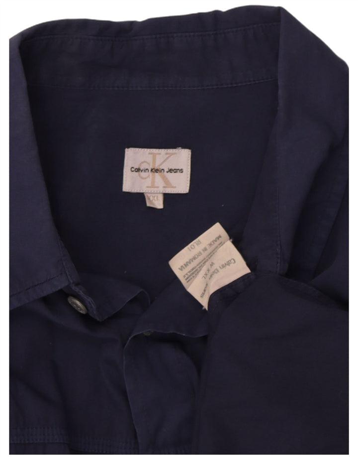 Calvin Klein jeans herreskjorte 2XL marineblå bomuld